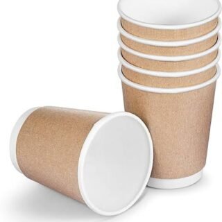 Paper Cups - 60 ml,  Double Wall Paper Coffee Cups, Hot and Cold Beverage Drinking Tea Cup for Parties,